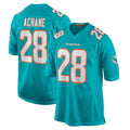Punc M.Dolphins #28 De'Von Achane Player Aqua Home Game Stitched Jerseys