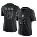 Punc M.Dolphins #28 De?¡¥Von Achane Player Black RFLCTV Limited Stitched Jerseys