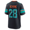 Punc M.Dolphins #28 De?¡¥Von Achane Player Blue Rivalries Collection Game Stitched Jersey