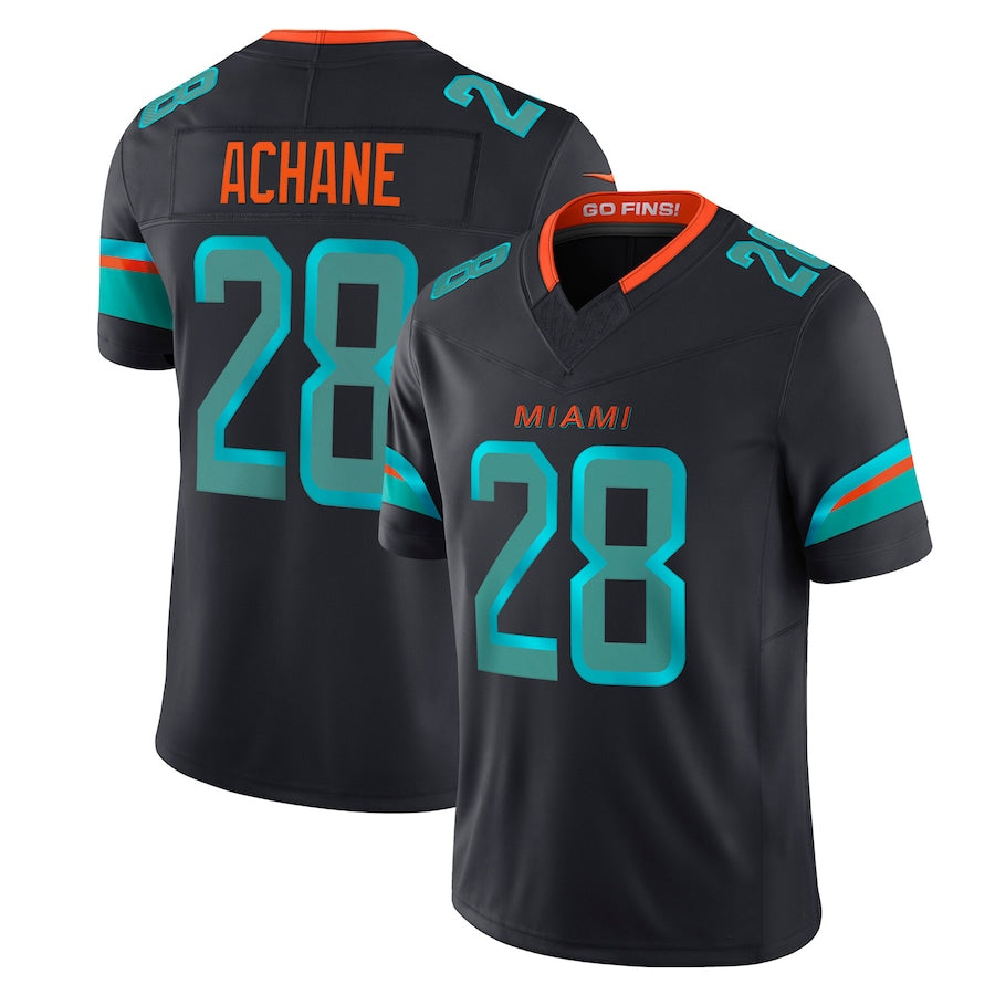 Punc M.Dolphins #28 De?¡¥Von Achane Player Blue Rivalries Collection Vapor Limited Stitched Jerseys