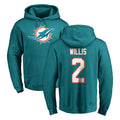Punc M.Dolphins #2 Malik Willis Player Aqua LOGO Pullover Hoodies Limited Stitched Jerseys