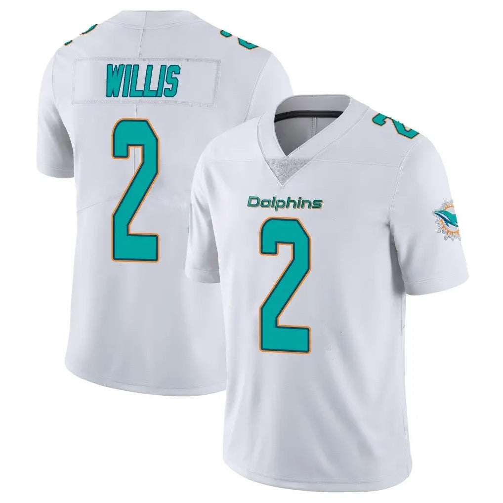 Punc M.Dolphins #2 Malik Willis Player White Limited Vapor Untouchable Home Game Stitched Jerseys