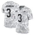 Punc M.Dolphins #3 Chris Johnson Player Arctic Camo Salute To Service Limited Game Stitched Jerseys