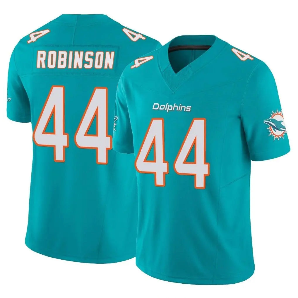 Punc M.Dolphins #44 Chop Robinson Player Aqua Limited Vapor F.U.S.E. Home Game Stitched Jerseys