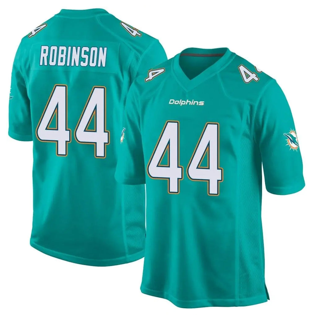 Punc M.Dolphins #44 Chop Robinson Player Aqua Team Color Home Game Stitched Jerseys