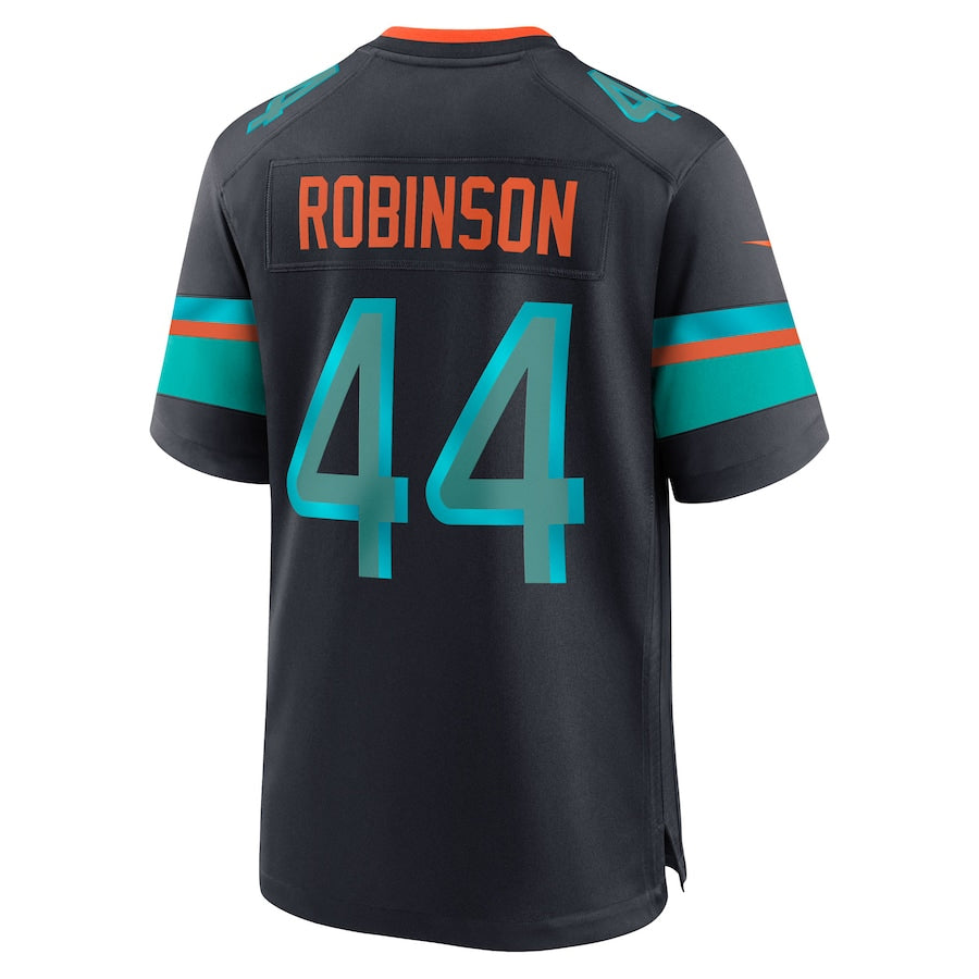 Punc M.Dolphins #44 Chop Robinson Player Pitch Blue Rivalries Collection Game Stitched Jerseys