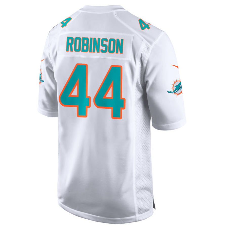 Punc M.Dolphins #44 Chop Robinson Player White Home Game Stitched Jerseys