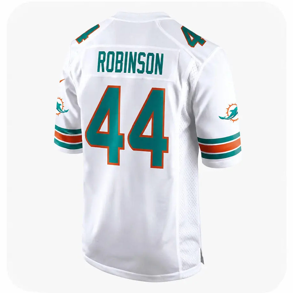 Punc M.Dolphins #44 Chop Robinson Player White Limited Home Game Stitched Jerseys