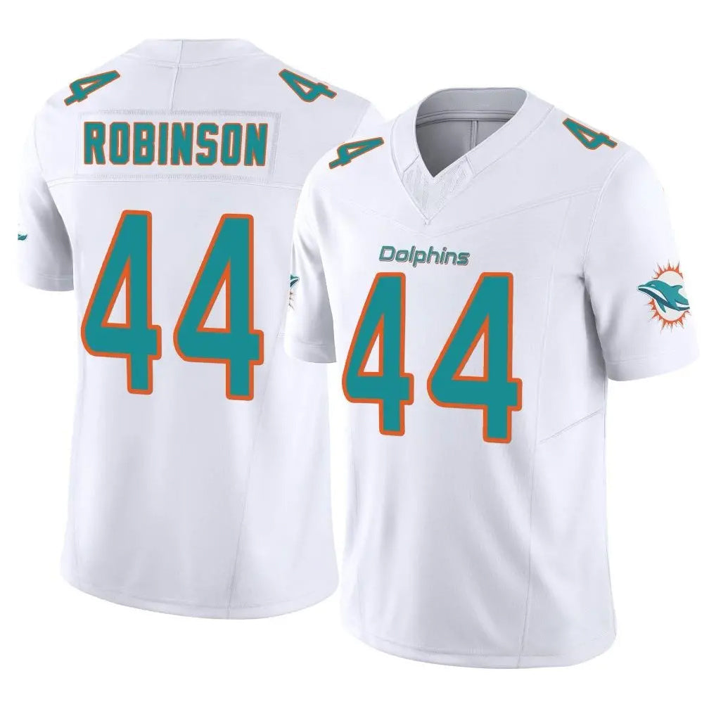 Punc M.Dolphins #44 Chop Robinson Player White Limited Vapor F.U.S.E. Home Game Stitched Jerseys