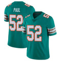 Punc M.Dolphins #52 Patrick Paul Player Aqua Limited Alternate Vapor Untouchable Home Game Stitched Jerseys