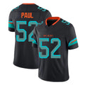 Punc M.Dolphins #52 Patrick Paul Player Black Limited Pitch Rivalries Collection Home Game Stitched Jerseys