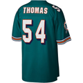 Punc M.Dolphins #54 Zach Thomas Mitchell & Ness Aqua Legacy Replica Stitched Puhic Jersey