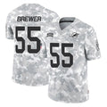 Punc M.Dolphins #55 Aaron Brewer Player Arctic Camo Salute To Service Limited Game Stitched Jerseys