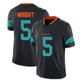 Punc M.Dolphins #5 Jaylen Wright Player Black Limited Pitch Rivalries Collection Home Game Stitched Jerseys