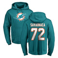 Punc M.Dolphins #72 Jonah Savaiinaea Player Aqua LOGO Pullover Hoodies Limited Stitched Jerseys