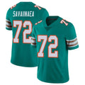 Punc M.Dolphins #72 Jonah Savaiinaea Player Aqua Limited Alternate Vapor Untouchable Home Game Stitched Jerseys