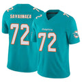 Punc M.Dolphins #72 Jonah Savaiinaea Player Aqua Limited Vapor F.U.S.E. Home Game Stitched Jerseys