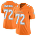 Punc M.Dolphins #72 Jonah Savaiinaea Player Orange Limited Home Game Stitched Jerseys