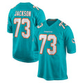 Punc M.Dolphins #73 Austin Jackson Player Aqua Home Game Stitched Jerseys