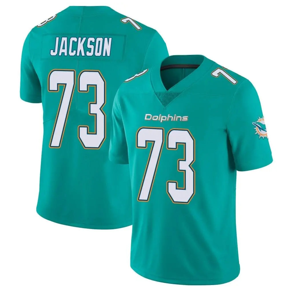 Punc M.Dolphins #73 Austin Jackson Player Aqua Limited Vapor Untouchable Home Game Stitched Jerseys
