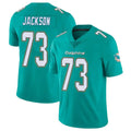 Punc M.Dolphins #73 Austin Jackson Player Aqua Limited Vapor Untouchable Home Game Stitched Jerseys