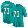 Punc M.Dolphins #73 Austin Jackson Player Aqua Team Color Home Game Stitched Jerseys