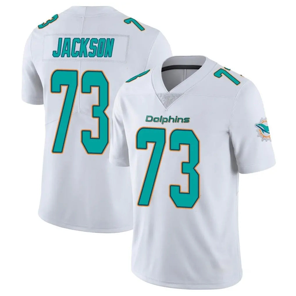 Punc M.Dolphins #73 Austin Jackson Player White Limited Vapor Untouchable Home Game Stitched Jerseys