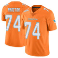 Punc M.Dolphins #74 Kadyn Proctor Player Orange Limited Home Game Stitched Jerseys