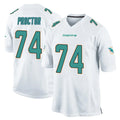 Punc M.Dolphins #74 Kadyn Proctor Player White Home Game Stitched Jerseys