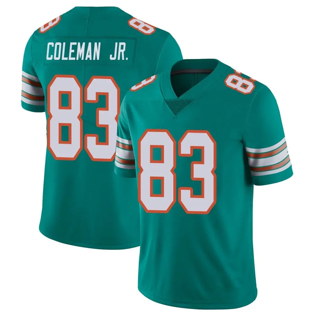 Punc M.Dolphins #83 Kevin Coleman Jr. Player Aqua Limited Alternate Vapor Untouchable Home Game Stitched Jerseys