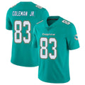 Punc M.Dolphins #83 Kevin Coleman Jr. Player Aqua Limited Vapor Untouchable Home Game Stitched Jerseys