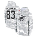 Punc M.Dolphins #83 Kevin Coleman Jr. Player Arctic Camo Salute to Service Hoodies Limited Game Stitched Jerseys