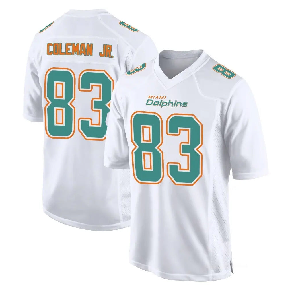 Punc M.Dolphins #83 Kevin Coleman Jr. Player White Fashion Home Game Stitched Jerseys