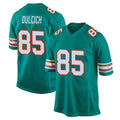 Punc M.Dolphins #85 Greg Dulcich Player Aqua Alternate Home Game Stitched Jerseys