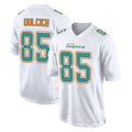 Punc M.Dolphins #85 Greg Dulcich Player White Fashion Home Game Stitched Jerseys