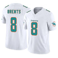 Punc M.Dolphins #8 JuJu Brents Player White Limited Vapor F.U.S.E. Home Game Stitched Jerseys