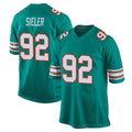 Punc M.Dolphins #92 Zach Sieler Player Aqua Alternate Home Game Stitched Jerseys