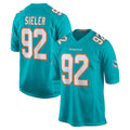 Punc M.Dolphins #92 Zach Sieler Player Aqua Home Game Stitched Jerseys