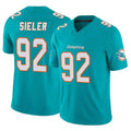 Punc M.Dolphins #92 Zach Sieler Player Aqua Limited Vapor F.U.S.E. Home Game Stitched Jerseys