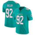 Punc M.Dolphins #92 Zach Sieler Player Aqua Limited Vapor Untouchable Home Game Stitched Jerseys