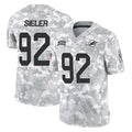 Punc M.Dolphins #92 Zach Sieler Player Arctic Camo Salute To Service Limited Game Stitched Jerseys