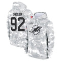 Punc M.Dolphins #92 Zach Sieler Player Arctic Camo Salute to Service Hoodies Limited Game Stitched Jerseys
