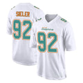 Punc M.Dolphins #92 Zach Sieler Player White Fashion Home Game Stitched Jerseys