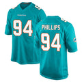 Punc M.Dolphins #94 Jordan Phillips Player Aqua Home Game Stitched Jerseys