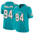 Punc M.Dolphins #94 Jordan Phillips Player Aqua Limited Vapor F.U.S.E. Home Game Stitched Jerseys