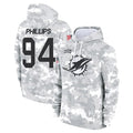 Punc M.Dolphins #94 Jordan Phillips Player Arctic Camo Salute to Service Hoodies Limited Game Stitched Jerseys