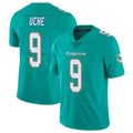 Punc M.Dolphins #9 Joshua Uche Player Aqua Limited Vapor Untouchable Home Game Stitched Jerseys