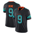 Punc M.Dolphins #9 Joshua Uche Player Black Limited Pitch Rivalries Collection Home Game Stitched Jerseys