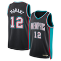 Punc M.Grizzlies #12 Ja Morant Black Swingman Stitched Jerseys- Classic Edition