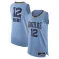 Punc M.Grizzlies #12 Ja Morant Light Blue Authentic Player Stitched Jerseys- Statement Edition